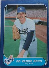 Ed Vande Berg #U-121 Baseball Cards 1986 Fleer Update Prices