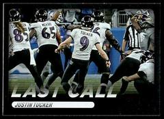 Justin Tucker #LC-10 Football Cards 2022 Panini Absolute Last Call Prices