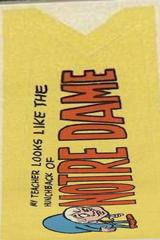 Notre Dame [Sticker] Football Cards 1967 Topps Comic Pennants Prices