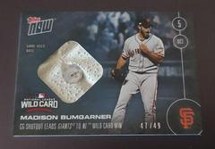 Madison Bumgarner [Game Used Base Purple] #543-D Baseball Cards 2016 Topps Now Prices