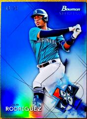 Julio Rodriguez [Blue Refractor] #BSP-21 Baseball Cards 2021 Bowman Sterling Prices