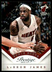 LeBron James [Bonus Shots Silver] Basketball Cards 2013 Panini Prestige Prices