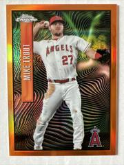 Mike Trout [Orange] #EX-10 Baseball Cards 2022 Topps Chrome Sonic Expose Prices