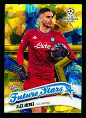 Alex Meret [Yellow] Soccer Cards 2019 Topps Chrome UEFA Champions League Sapphire Prices