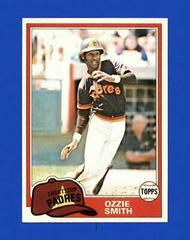 Ozzie Smith Baseball Cards 1981 Topps Prices
