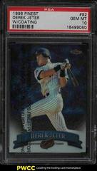 Derek Jeter [w/ Coating] #92 Baseball Cards 1998 Finest Prices