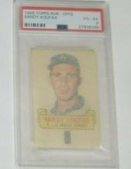 Sandy Koufax Baseball Cards 1966 Topps Rub Offs Prices