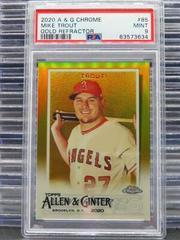Mike Trout [Gold] #85 Baseball Cards 2020 Topps Allen & Ginter Chrome Prices