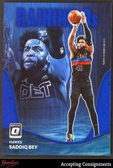 Saddiq Bey [Blue] #15 Basketball Cards 2022 Panini Donruss Optic Raining 3s Prices