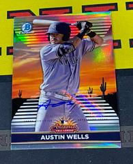 Austin Wells [Autograph] #AFLS-12 Baseball Cards 2022 Bowman Chrome 2021 AFL Fall Stars Prices