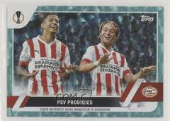 PSV Prodigies [Icy Aqua] Soccer Cards 2022 Topps UEFA Club Competitions Prices