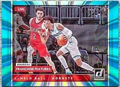 LaMelo Ball [Teal Laser] Basketball Cards 2021 Panini Donruss Franchise Features Prices