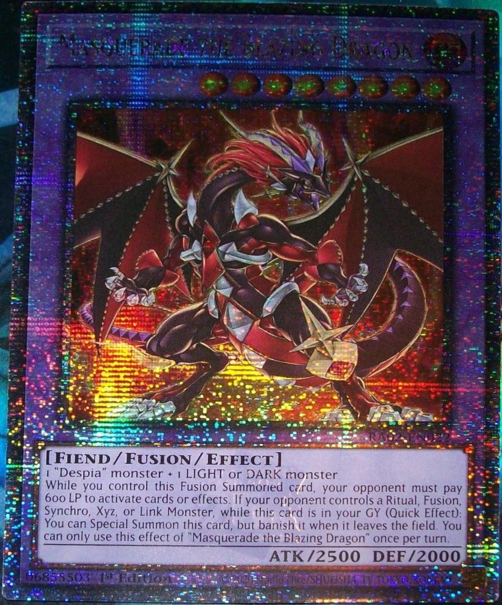 Masquerade the Blazing Dragon [Quarter Century Secret Rare] RA02-EN022 ...