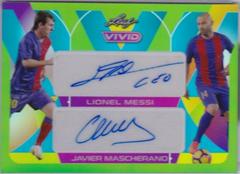 Lionel Messi , Javier Mascherano #DA-51 Soccer Cards 2022 Leaf Vivid Dual Autographs Prices