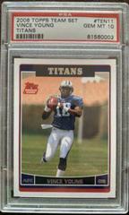 Vince Young #TEN11 Football Cards 2006 Topps Team Set Titans Prices