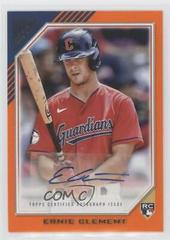 Ernie Clement [Orange] #RA-EC Baseball Cards 2022 Topps Gallery Rookie Autographs Prices