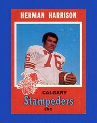 Herman Harrison #124 Football Cards 1971 O Pee Chee CFL Prices
