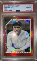 Babe Ruth [Red] #152 Baseball Cards 2022 Topps Gallery Prices