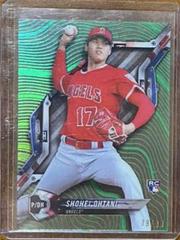 Shohei Ohtani [Rainbow Foil Green] Baseball Cards 2018 Topps High Tek Prices
