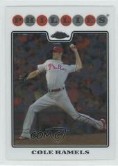 Cole Hamels #10 Baseball Cards 2008 Topps Chrome Prices