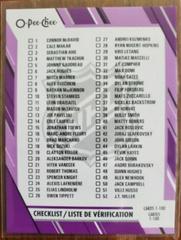 Checklist [Purple Border] #100 Hockey Cards 2023 O-Pee-Chee Prices