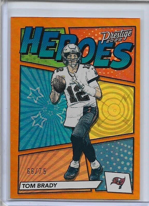 Tom Brady [Orange] #H-15 Football Cards 2022 Panini Prestige Heroes