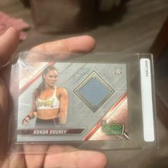 Ronda Rousey [Silver] #DMR-RRR Wrestling Cards 2019 Topps WWE RAW Mat Relics Prices