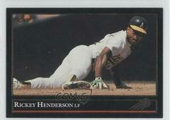 Rickey Henderson [Gold] Baseball Cards 1992 Leaf Prices