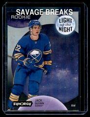 Jack Quinn [Blue] #LNR-JQ Hockey Cards 2022 Upper Deck Synergy Light Up The Night Rookies Prices