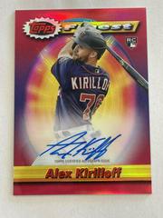 Alex Kirilloff [Red Refractor] Baseball Cards 2021 Topps Finest Autographs Prices