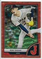 Roki Sasaki [Orange Cracked Ice] #21 Baseball Cards 2023 Topps World Classic Prices