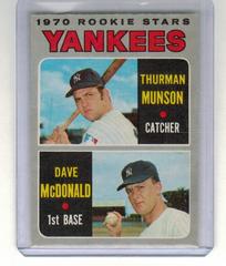 Yankees Rookies [T. Munson/D. McDonald] #189 Baseball Cards 1970 O Pee Chee Prices