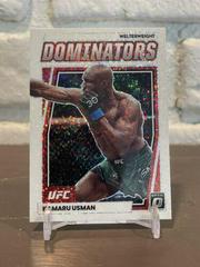 Kamaru Usman [White Sparkle] #19 Ufc Cards 2023 Panini Donruss Optic UFC Dominators Prices