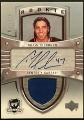 Chris Thorburn [Autograph Patch] #158 Hockey Cards 2005 Upper Deck the Cup Prices