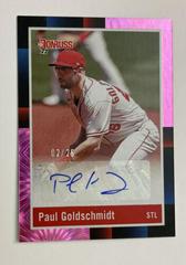 Paul Goldschmidt [Pink Fireworks] #R88S-PG Baseball Cards 2022 Panini Donruss Retro 1988 Signatures Prices
