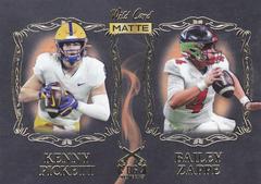Kenny Pickett, Bailey Zappe [Black Orange] Football Cards 2022 Wild Card Matte Dueling Guns Prices