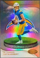 Justin Herbert [Bronze] #FF-11 Football Cards 2023 Panini Certified Franchise Foundations Prices