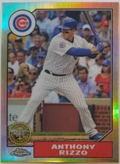 Anthony Rizzo [Orange Refractor] Baseball Cards 2017 Topps Chrome 1987 Prices