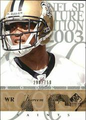 Kareem Kelly Football Cards 2003 SP Signature Prices