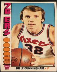 Billy Cunningham Basketball Cards 1976 Topps Prices