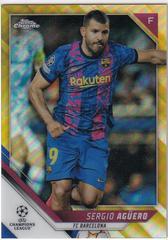 Sergio Aguero [Gold Refractor] Soccer Cards 2021 Topps Chrome UEFA Champions League Prices