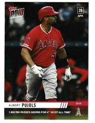 Albert Pujols #133 Baseball Cards 2019 Topps Now Prices