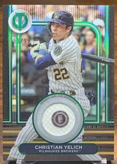 Christian Yelich [Green] Baseball Cards 2024 Topps Tribute Stamp of Approval Prices