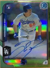 Joc Pederson [Green Refractor] #JPE Baseball Cards 2015 Bowman Chrome Autograph Rookies Prices