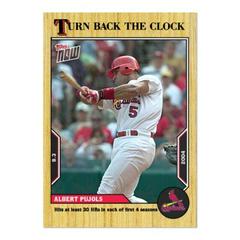 Albert Pujols Baseball Cards 2022 Topps Now Turn Back the Clock Prices