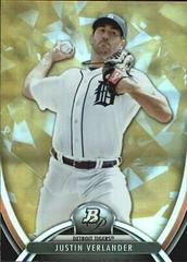 Justin Verlander [Gold] #73 Baseball Cards 2013 Bowman Platinum Prices