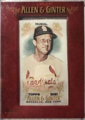 Stan Musial [Framed Mini Cloth] Baseball Cards 2021 Topps Allen & Ginter Prices