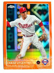 Chase Utley [Orange Refractor] #100 Baseball Cards 2015 Topps Chrome Prices