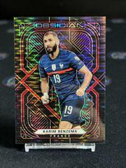 Karim Benzema [Electric Etch Red Pulsar] Soccer Cards 2021 Panini Obsidian Prices