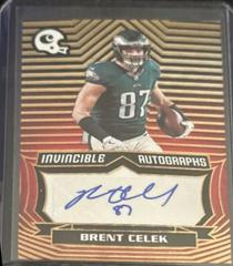 Brent Celek [Red] #INV-BCE Football Cards 2021 Panini Chronicles Invincible Autographs Prices